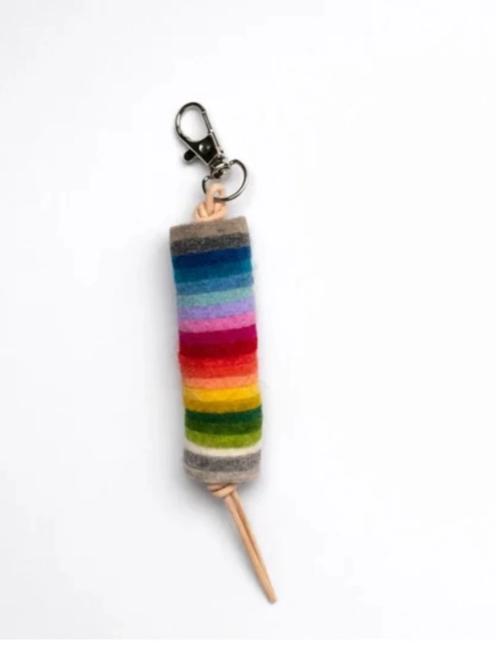 HEJ LÖV ‘Lovi’ Latigo Leather Merino Wool Crossbody Bag